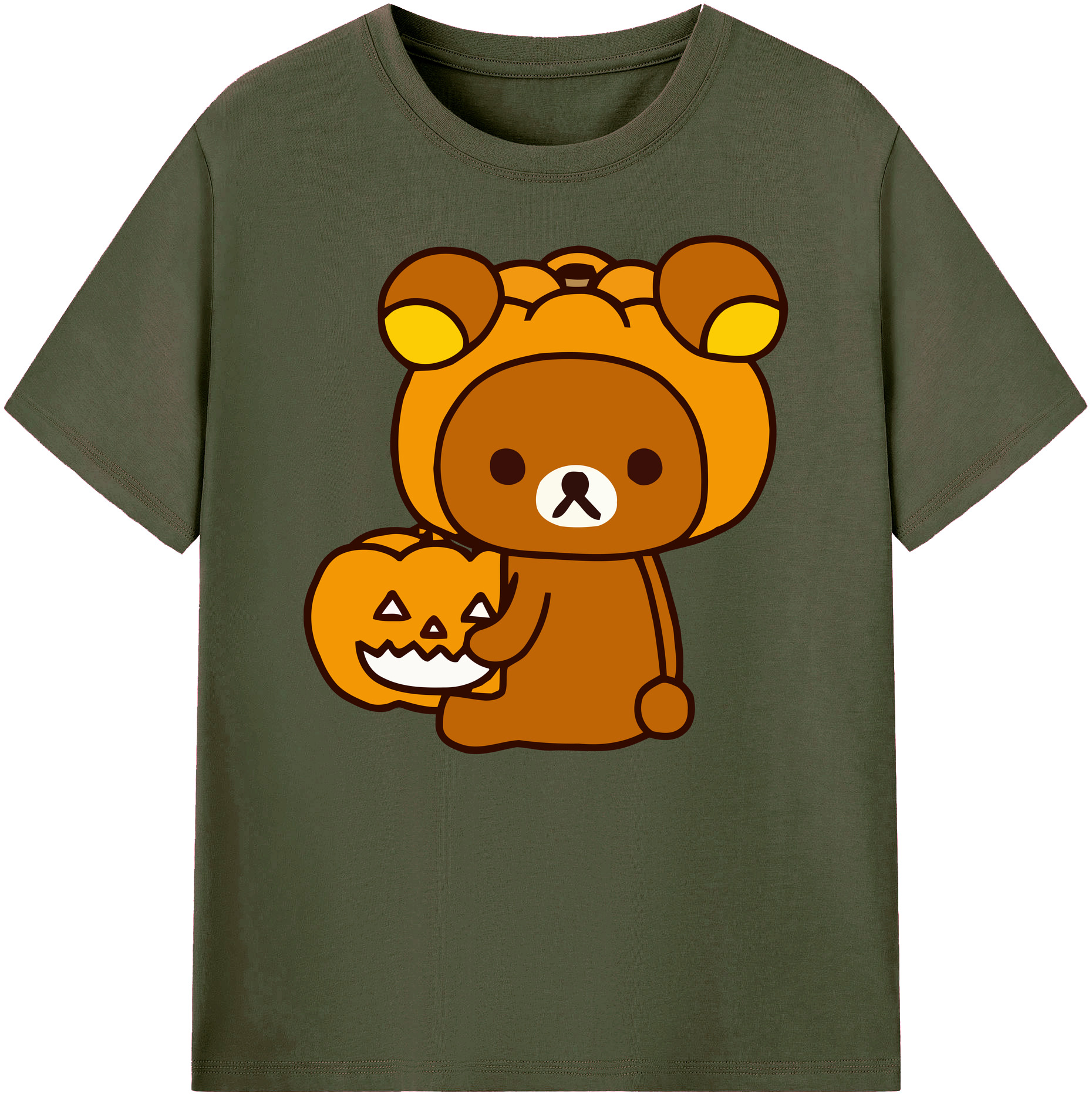 （画像用） リラックマ リラックマ キイロイトリ Rilakkuma Korilakkuma Kiiroitori 綿100％ メンズ半袖Tシャツ｜肌触りやわらか＆通気性